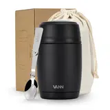 VANN Bottles Stainless Steel Thermos Lunch Pot Black VANN Bottles Stainless Steel Thermos Lunch Pot Black