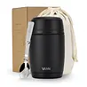 VANN Stainless Steel Thermos Lunch Pot Black