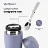 VANN Stainless Steel Thermos Food Pot Lavender Gray
