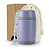 Stainless Steel Thermos Food Pot Lavender Gray