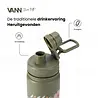 VANN 3-Wandige Ultimate Edelstahl-Trinkflasche Green Flowers 650 ml VANN 3-Wandige Ultimate Edelstahl-Trinkflasche Green Flowers 650 ml