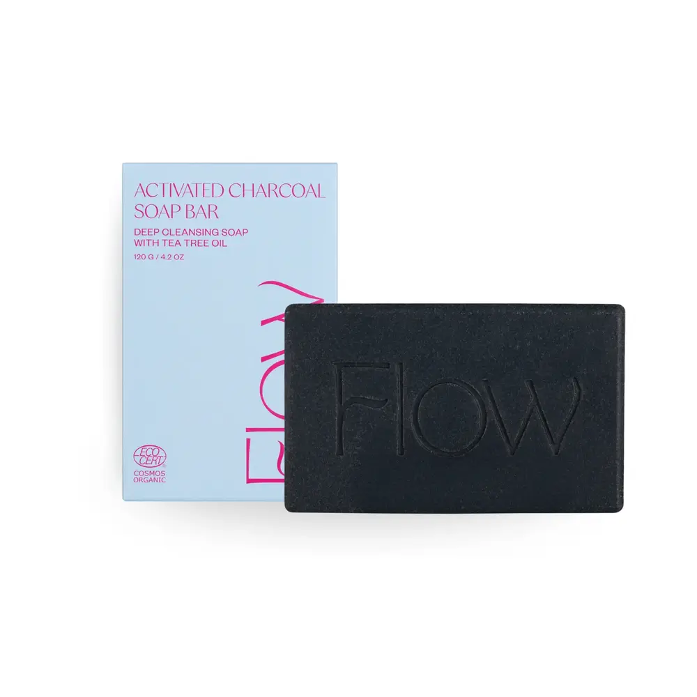 Flow Cosmetics Activated Charcoal & Tea Tree Gezichtsreiniger