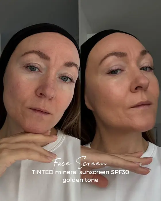 Le Beach Face Screen SPF30 getönte goldene Bräune