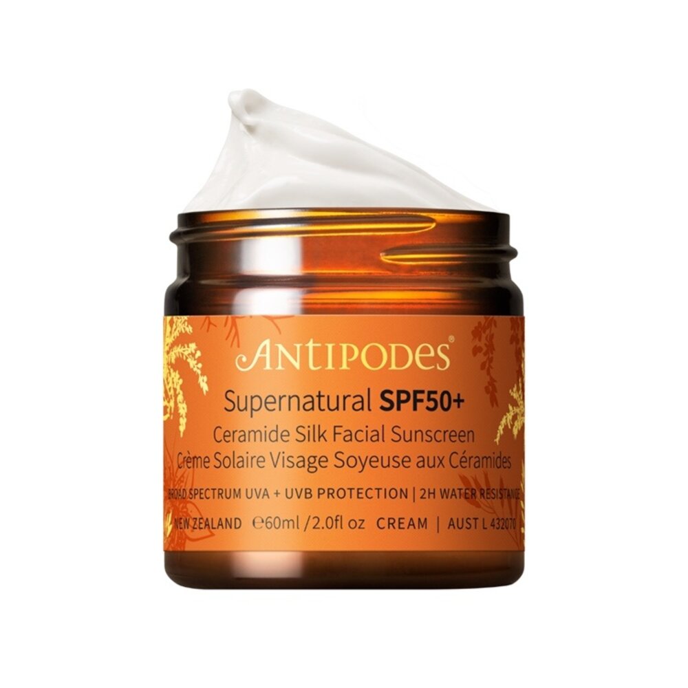 Antipodes Supernatural SPF50+ Ceramide Silk Gesichtssonnenschutz