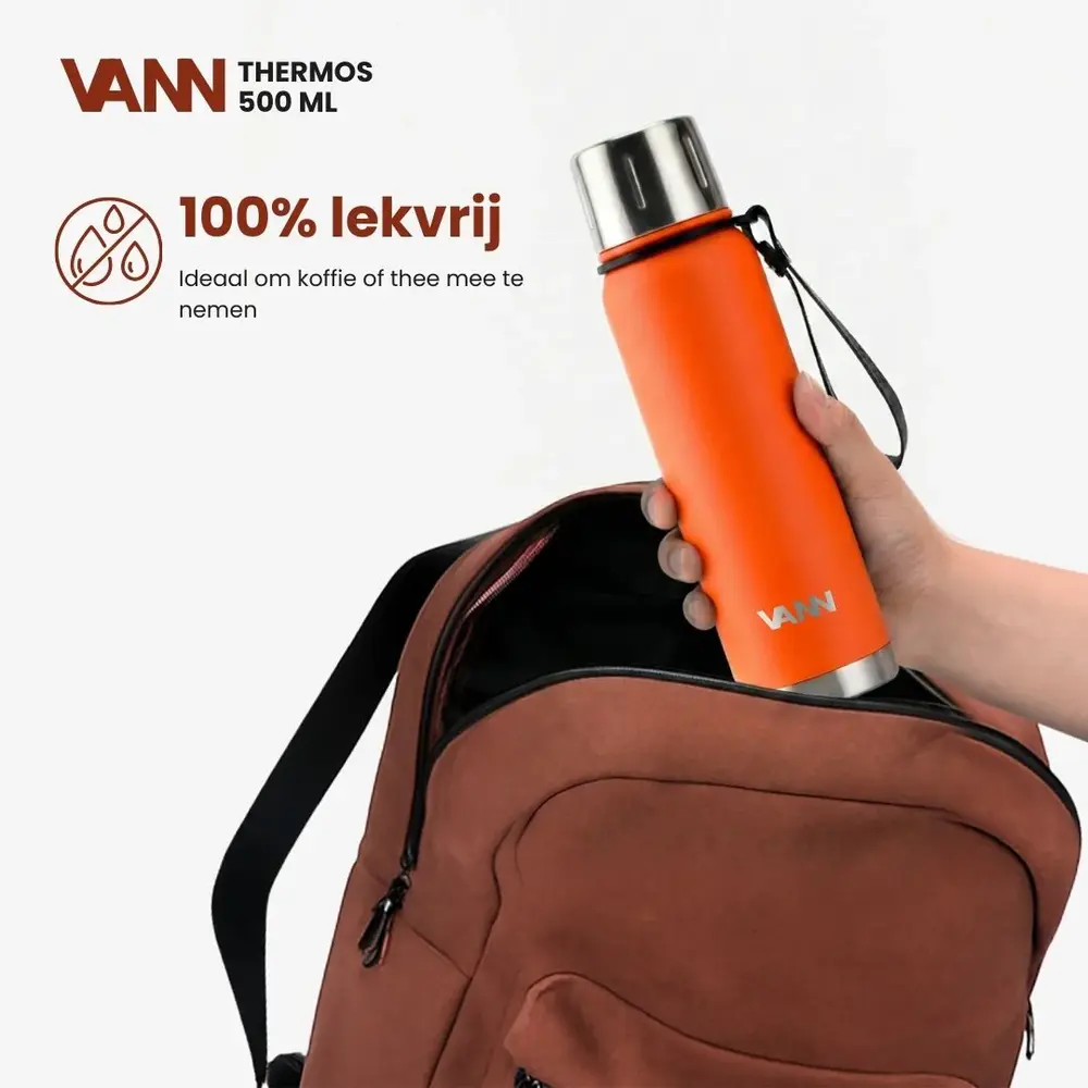VANN Stainless Steel Thermos Orange 500 ML