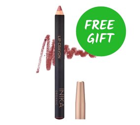 INIKA Organic #1 FREE* Gift Lipstick Crayon Rose Petal
