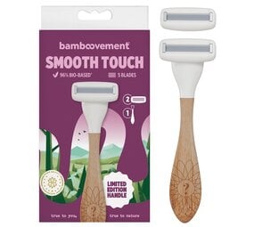Bamboovement Body Razor Reusable Holder with 2 Blades