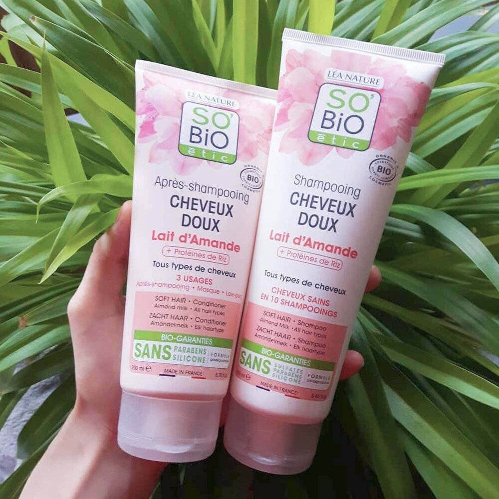SO'BiO étic Shampoo Almond Milk Rice Proteins