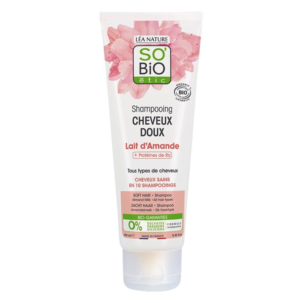 SO'BiO étic Shampoo Almond Milk Rice Proteins