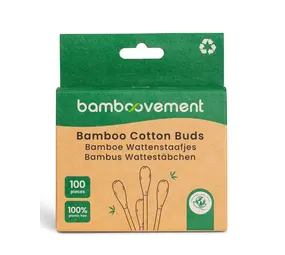 Bamboovement Bamboo Cotton Swabs 100 pieces