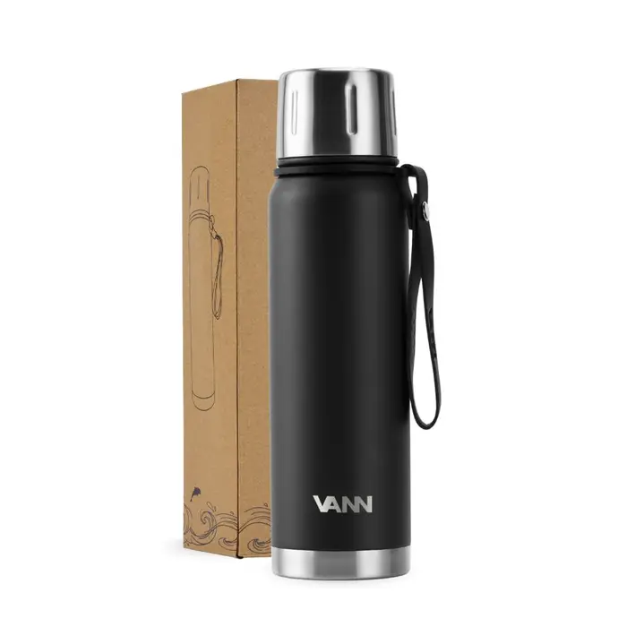 VANN RVS Thermoskan Zwart 500 ML VANN RVS Thermoskan Zwart 500 ML