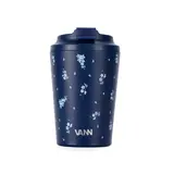 VANN Bottles Kaffeetasse Edelstahl Blaue Blumen 350 ML VANN Bottles Kaffeetasse Edelstahl Blaue Blumen 350 ML