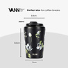 VANN Kaffeetasse Edelstahl Weiße Blumen 350 ML VANN Kaffeetasse Edelstahl Weiße Blumen 350 ML