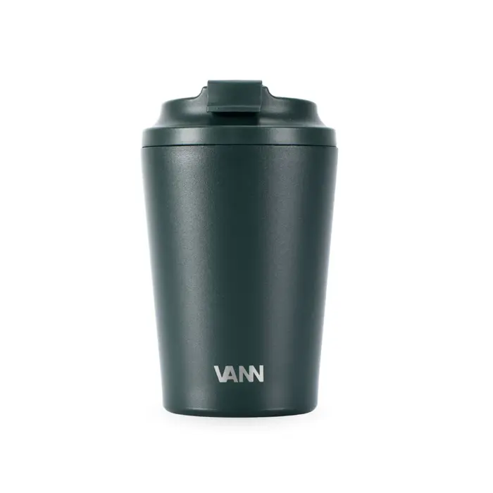 VANN Kaffeetasse Edelstahl Dunkelgrün 350 ML VANN Kaffeetasse Edelstahl Dunkelgrün 350 ML