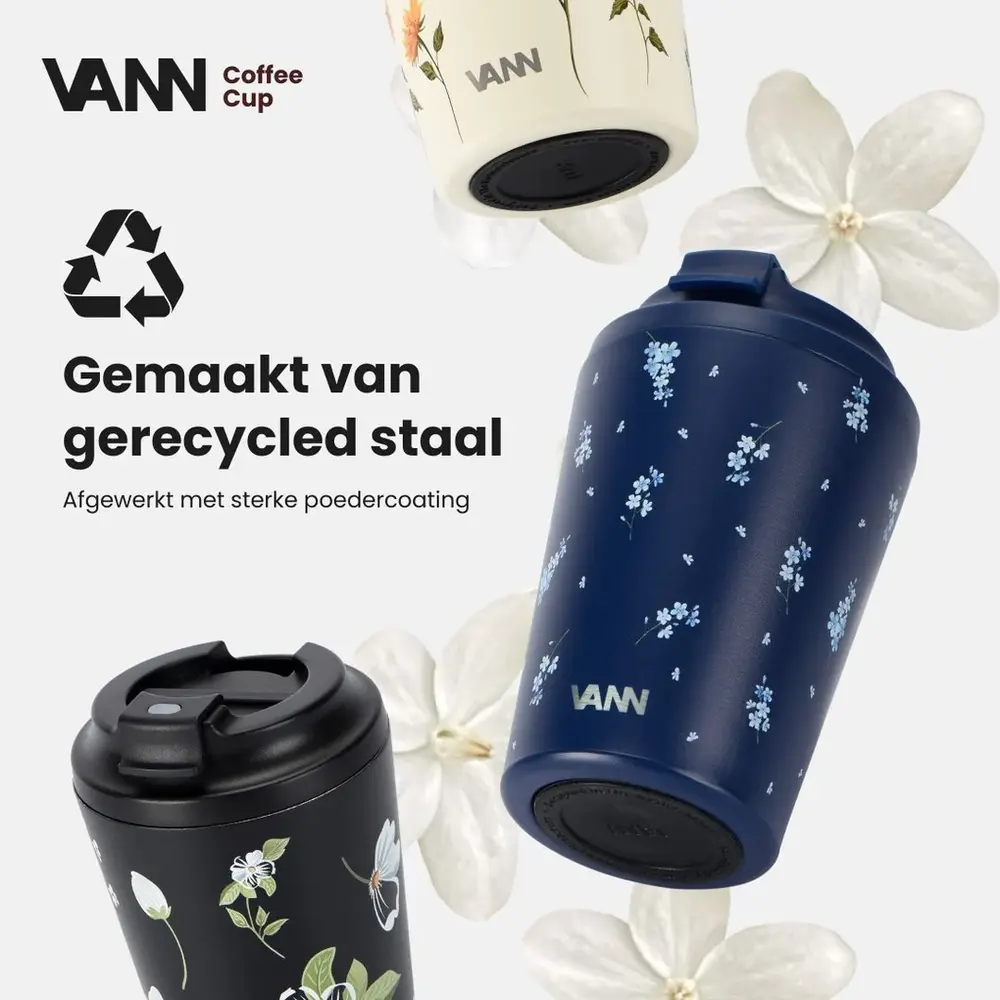 VANN Koffiebeker RVS Sunflower 350 ML