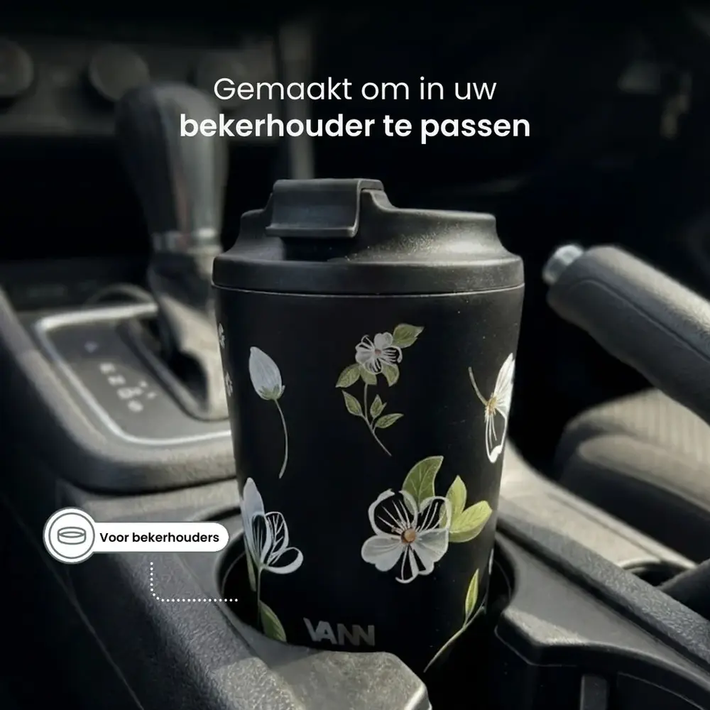 VANN Kaffeetasse Edelstahl Sonnenblumen 350 ML
