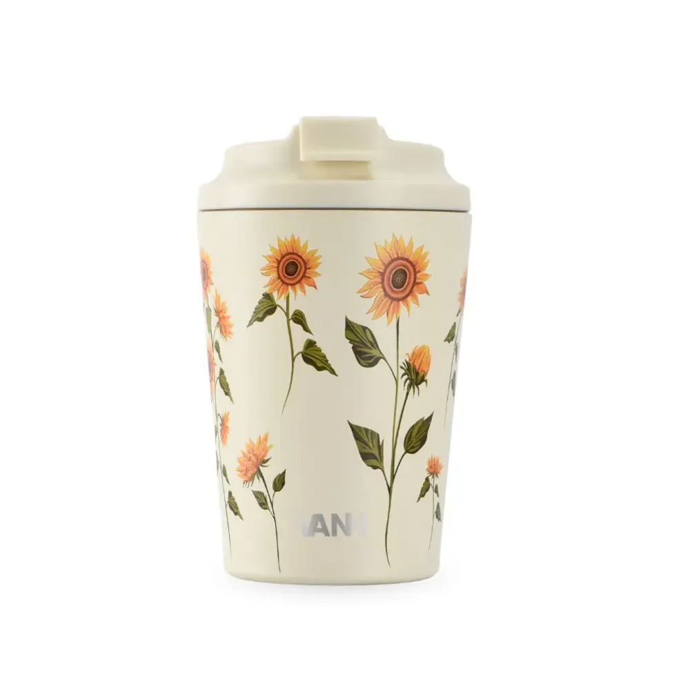 VANN Kaffeetasse Edelstahl Sonnenblumen 350 ML