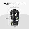 VANN Koffiebeker RVS White Flower 350 ML VANN Koffiebeker RVS White Flower 350 ML