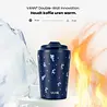 VANN Coffee cup stainless steel Blue Flower 350 ML VANN Coffee cup stainless steel Blue Flower 350 ML
