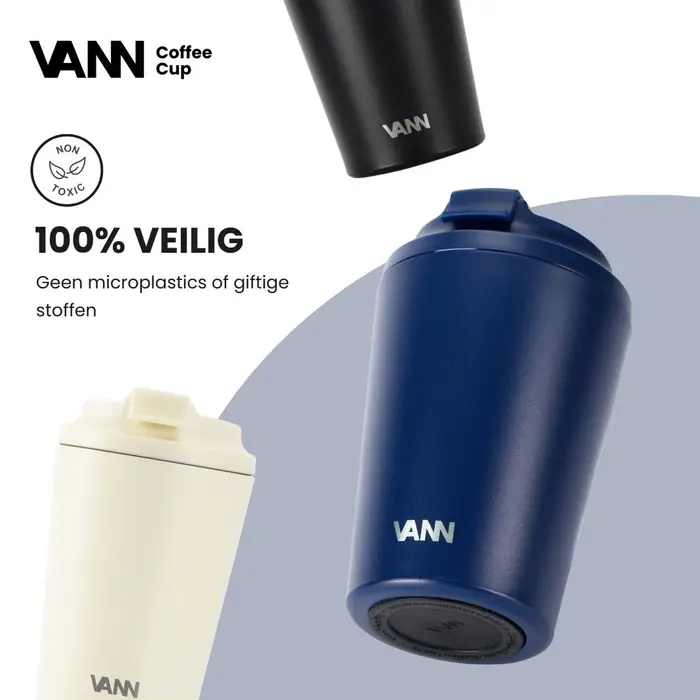 VANN Koffiebeker RVS Dark Blue 350 ML