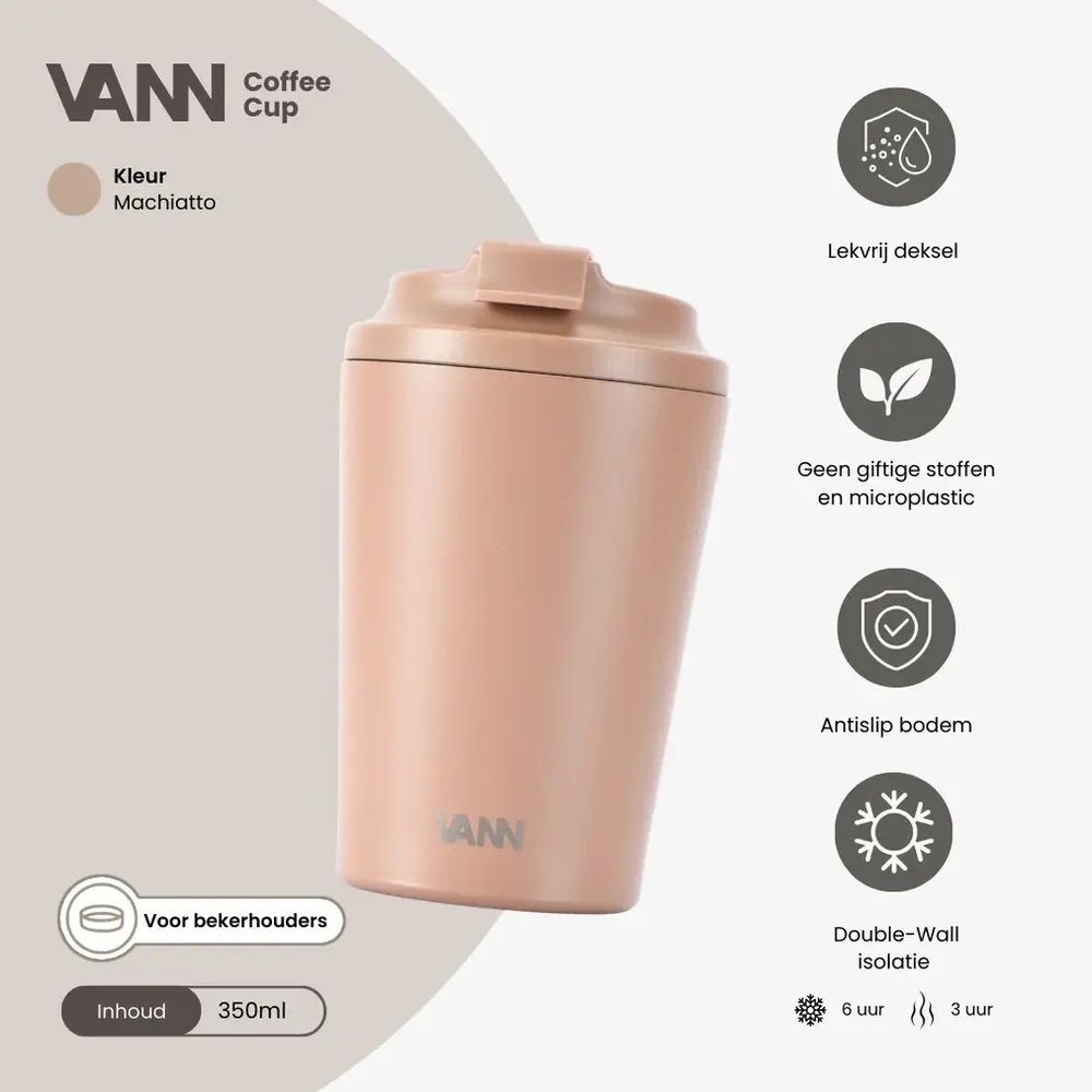 VANN Koffiebeker RVS Machiatto 350 ML