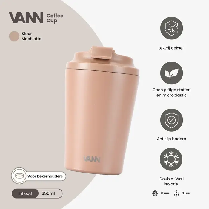 VANN Kaffeetasse Edelstahl Macchiato 350 ML VANN Kaffeetasse Edelstahl Macchiato 350 ML