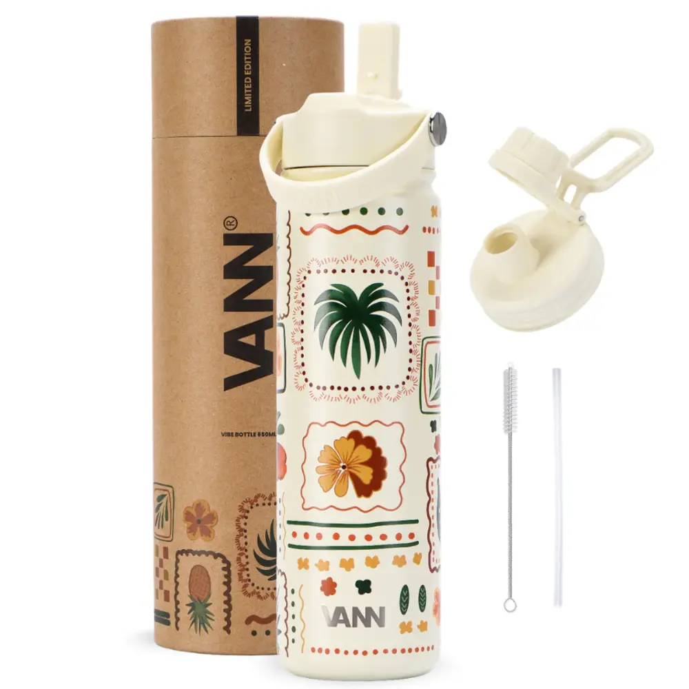 VANN 3-wandige Ultimate Edelstahl Vibe Bottle Ananas 650 ml VANN 3-wandige Ultimate Edelstahl Vibe Bottle Ananas 650 ml