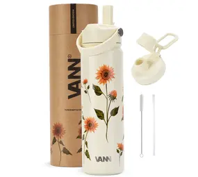 VANN Bottles Ultimate Edelstahl-Trinkflasche Sonnenblumen 650 ML VANN Bottles Ultimate Edelstahl-Trinkflasche Sonnenblumen 650 ML
