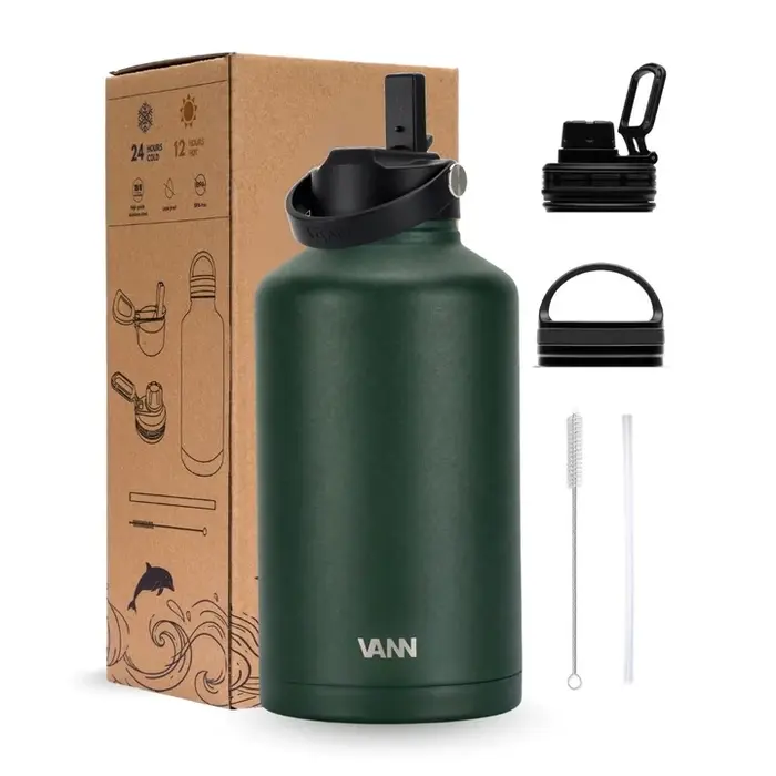 VANN 3-Walled Ultimate Stainless Steel Drinking Bottle Dark Forest 2 Liter VANN 3-Walled Ultimate Stainless Steel Drinking Bottle Dark Forest 2 Liter