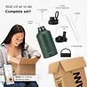 VANN 3-Walled Ultimate Stainless Steel Drinking Bottle Dark Forest 2 Liter VANN 3-Walled Ultimate Stainless Steel Drinking Bottle Dark Forest 2 Liter