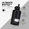 VANN 3-Walled Ultimate Stainless Steel Drinking Bottle Black 2 Liter