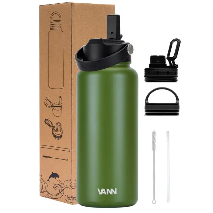 VANN 3-Walled Ultimate Stainless Steel Drinking Bottle Highland Green 1 Liter VANN 3-Walled Ultimate Stainless Steel Drinking Bottle Highland Green 1 Liter