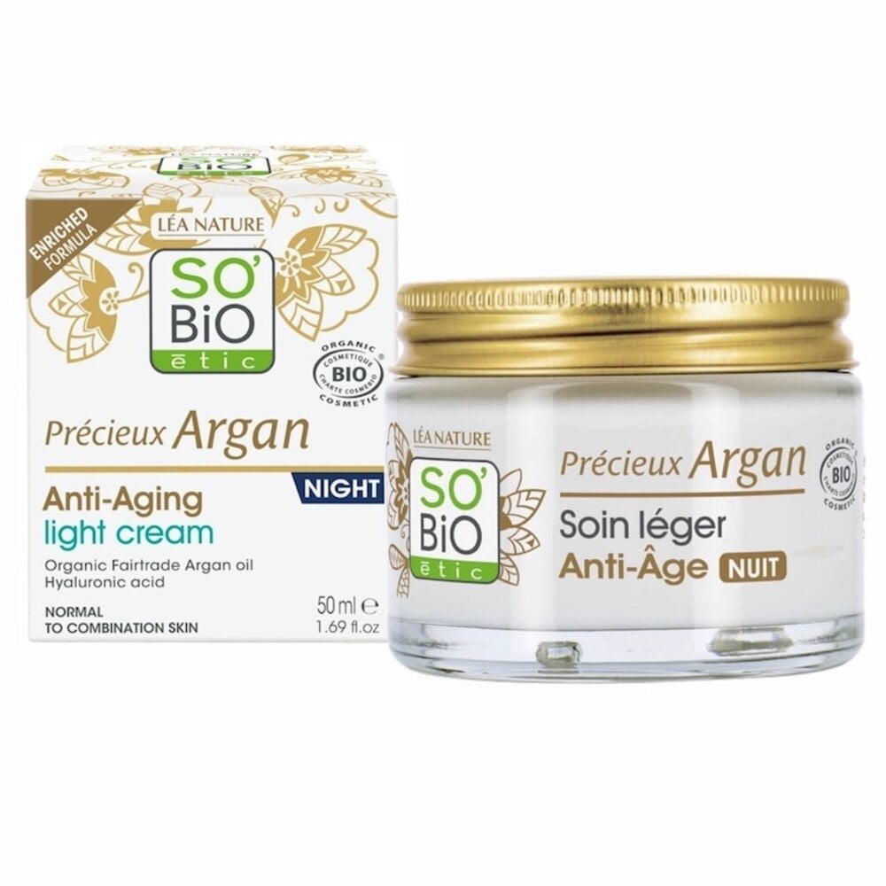 SO'BiO étic Précieux Argan Anti-Aging Light Cream Night SO'BiO étic Précieux Argan Anti-Aging Light Cream Night
