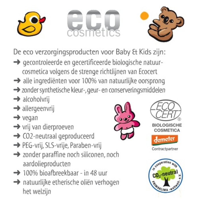 Eco Cosmetics Baby & Kids zonnebrandcrème SPF45 Eco Cosmetics Baby & Kids zonnebrandcrème SPF45