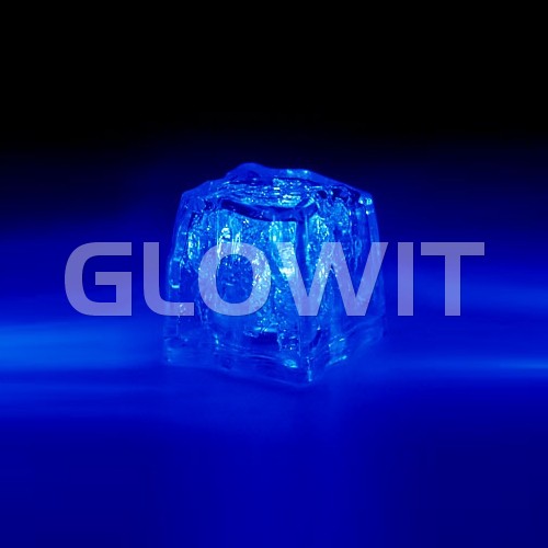 Glowit Glaçon LED - 30mm x 30mm x 30mm - bleu