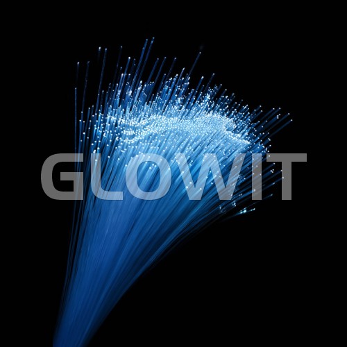 Glowit Fiberoptic party stick - 400mm x 10mm - Multi color
