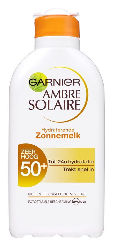 Garnier Ambre Solaire Hydratante Lait Solaire SPF 50+ - 200ml - Crème solaire