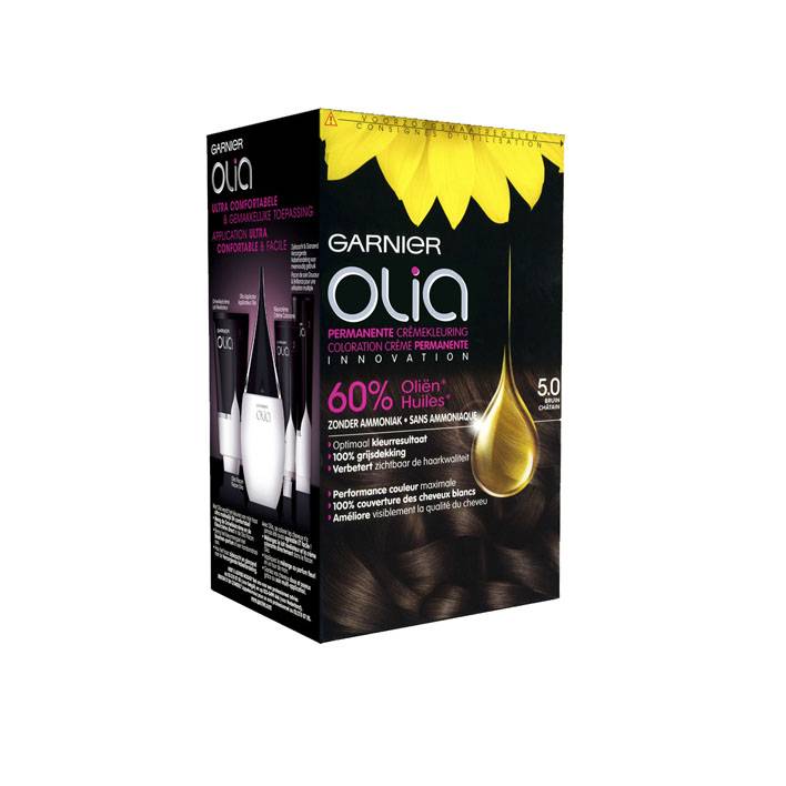 Garnier Olia Permanent hair coloring 5.0 Light brown