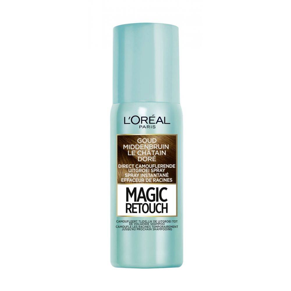 L’Oréal Paris Magic Retouch - Goud Middenbruin - Camouflerende Uitgroei Spray - 75ml