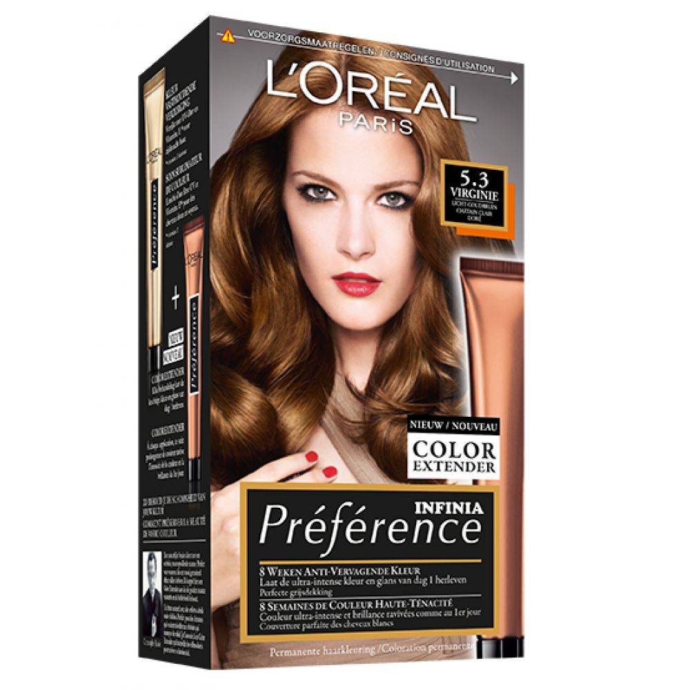 Loreal Paris Excellence Triple Protection Permanent Hair Color 6g Light Golden Brown 1 Kit