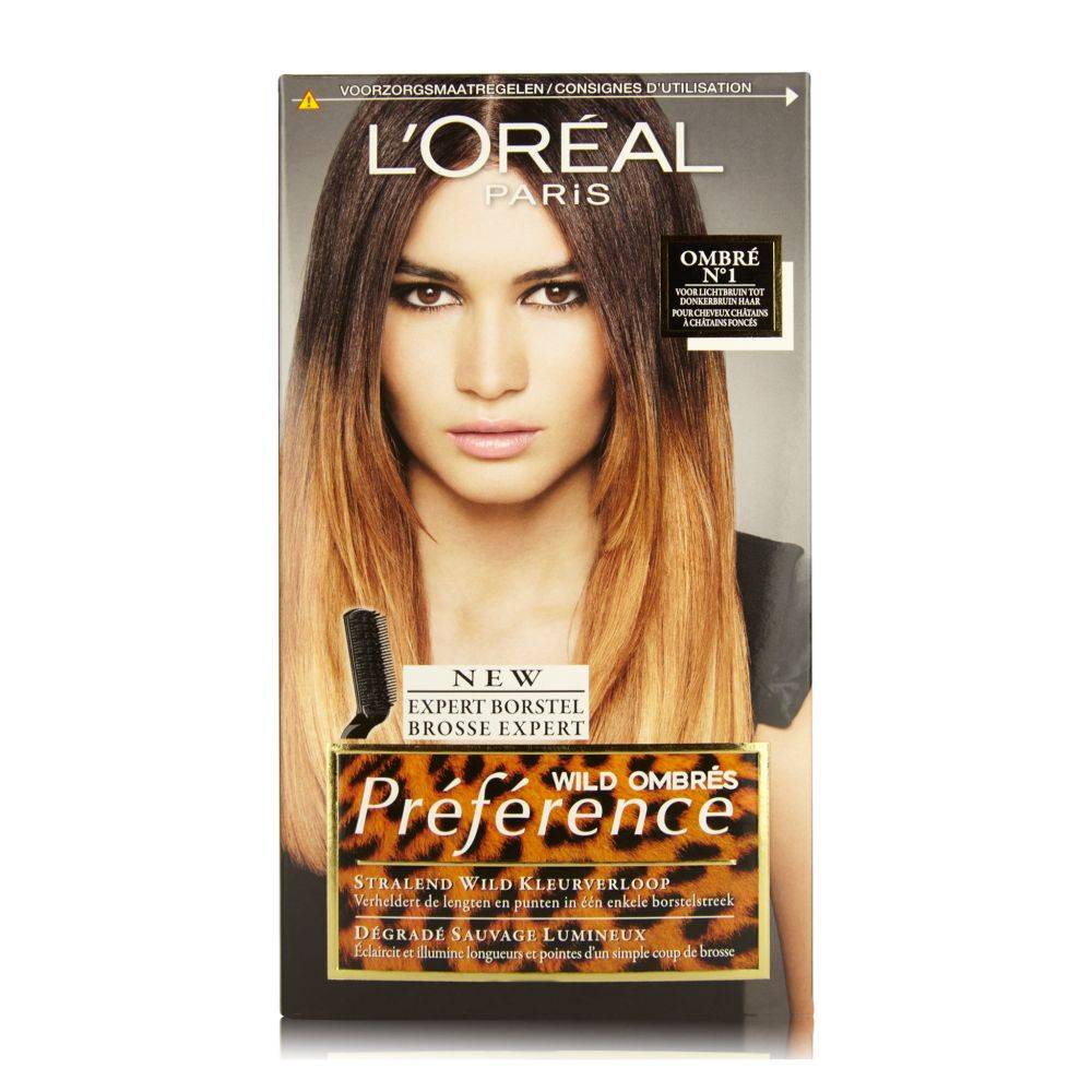 L Oreal L Oreal Preference Wild Ombres Ombre 1 For Light Brown To