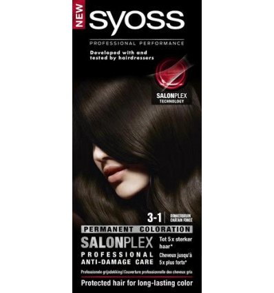 SYOSS Farbgrundlinie 3-1 Dunkelbraun - Haarfärbemittel
