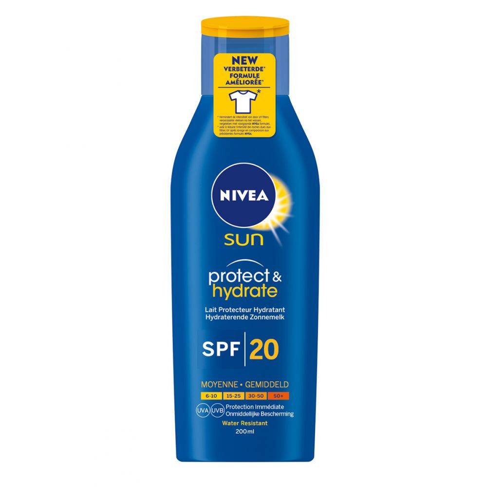 Nivea Sun Protect & Hydrate Zonnemelk SPF 20 200 ml