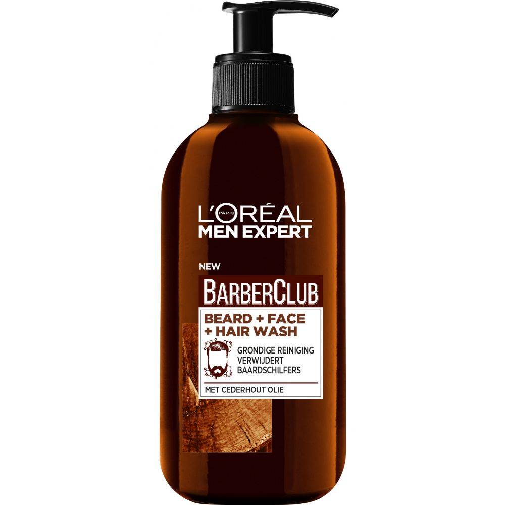 Men Expert BarberClub Beard Face & Hair 3-in-1 Wash 200 ml