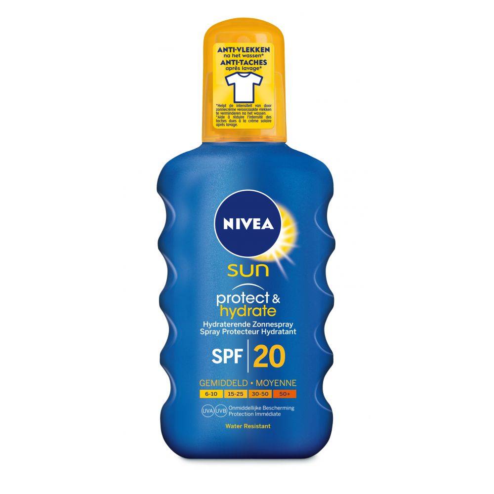 Spray solaire NIVEA SUN Protect & Hydrate - FPS 20 - 200 ml
