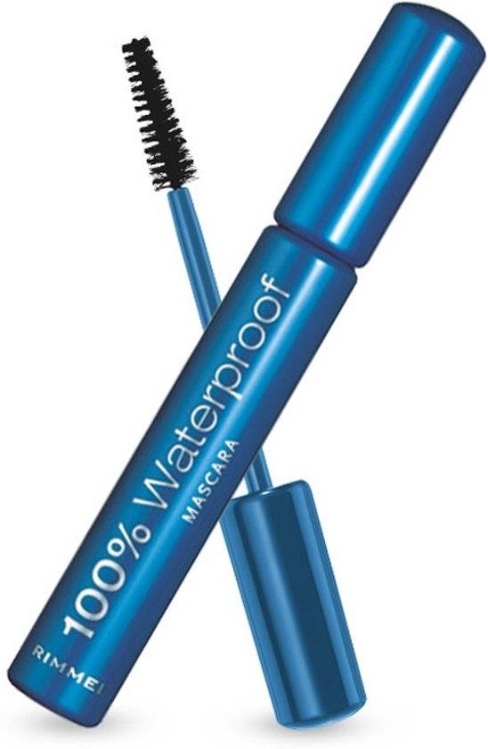 Rimmel London 100 % wasserfeste Wimperntusche – 001 Schwarz