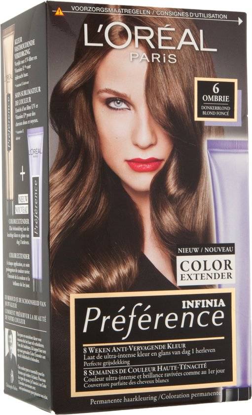 Teinture pour les cheveux L'Oréal Paris Préférence - 6 Ombrie Blond foncé - Coloris prolongateur