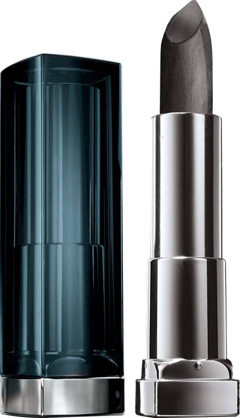 Maybelline Color Sensational Metallics - 50 Gunmetal - lipstick Zwart Mat, Metalized lippenstift