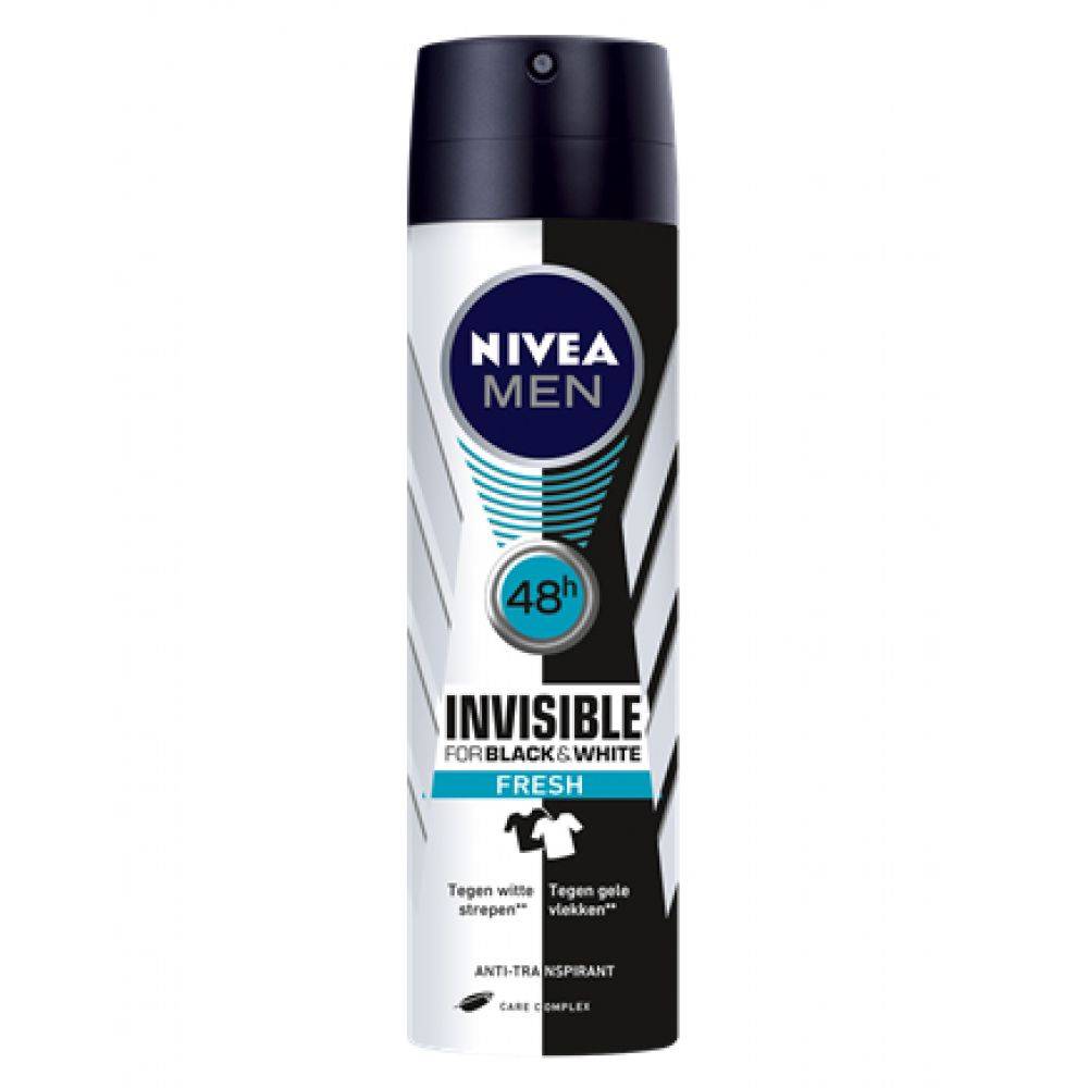 Nivea Men Spray Déodorant Invisible pour Black & White Fresh 150 ml