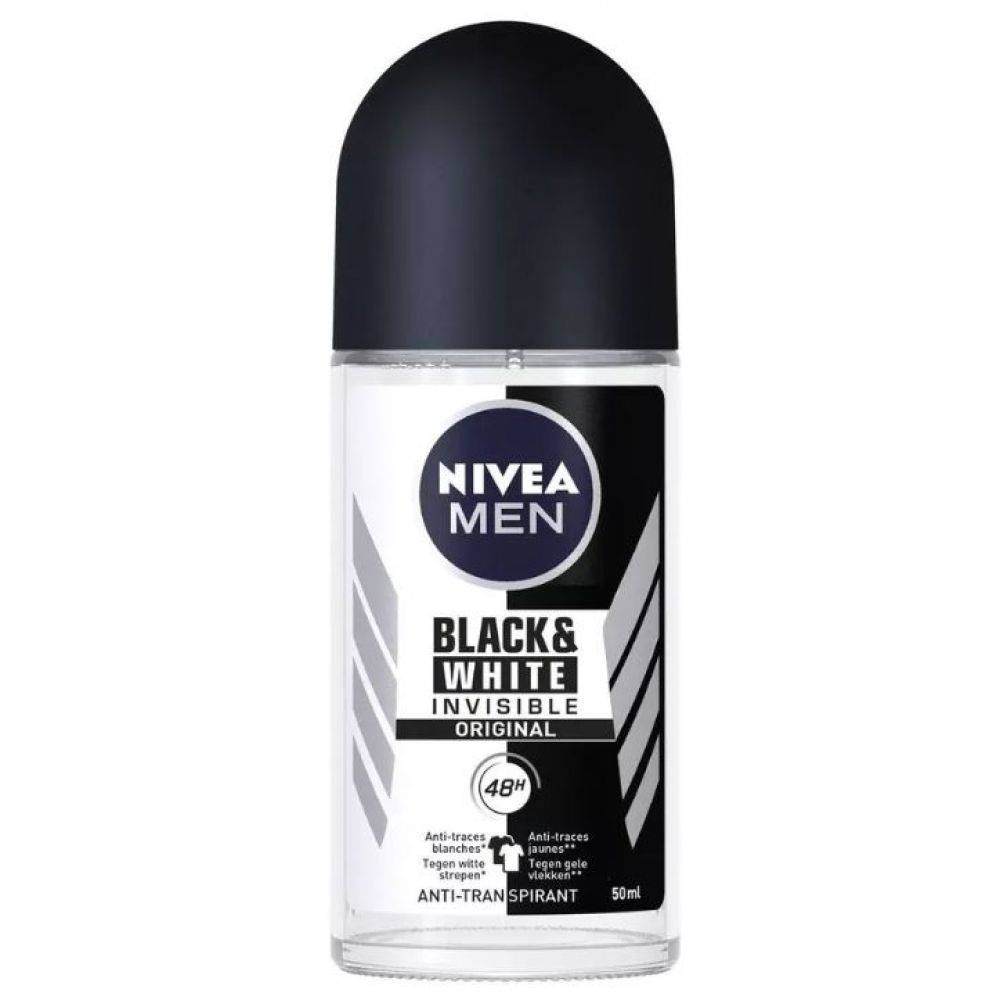 Nivea Men Déodorant Roller Invisible pour Noir & Blanc 50 ml
